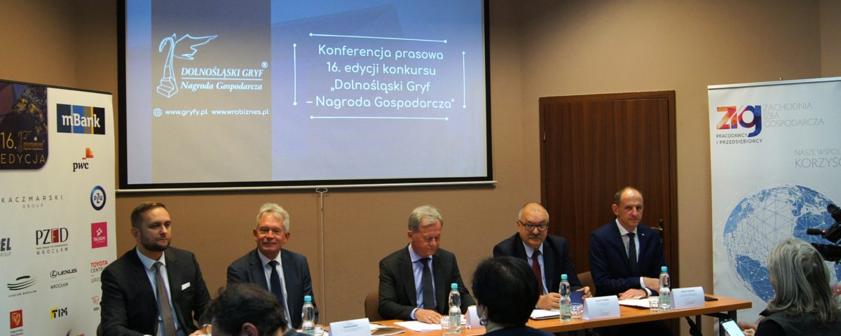 Konferencja prasowa 16. edycja konkursu „Dolnośląski Gryf – Nagroda Gospodarcza”